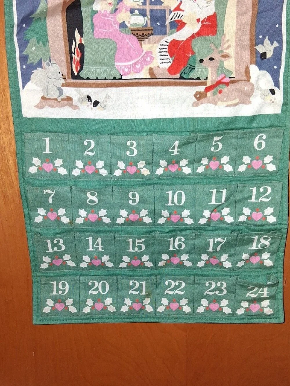 Vintage 1980s Avon Advent Calendar Countdown to Christmas Santa 1987